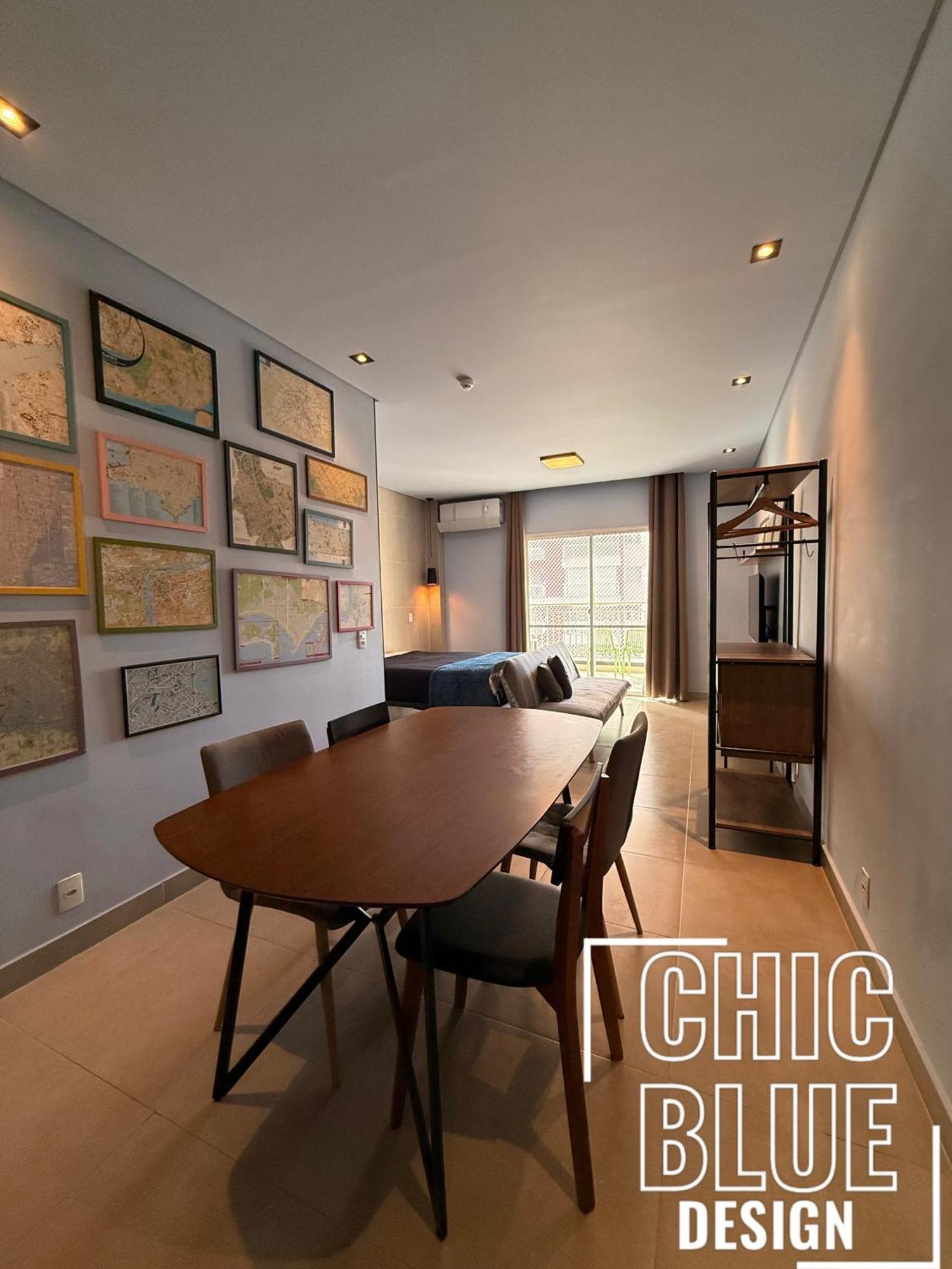 Chic Blue Design Com Vaga De Garagem