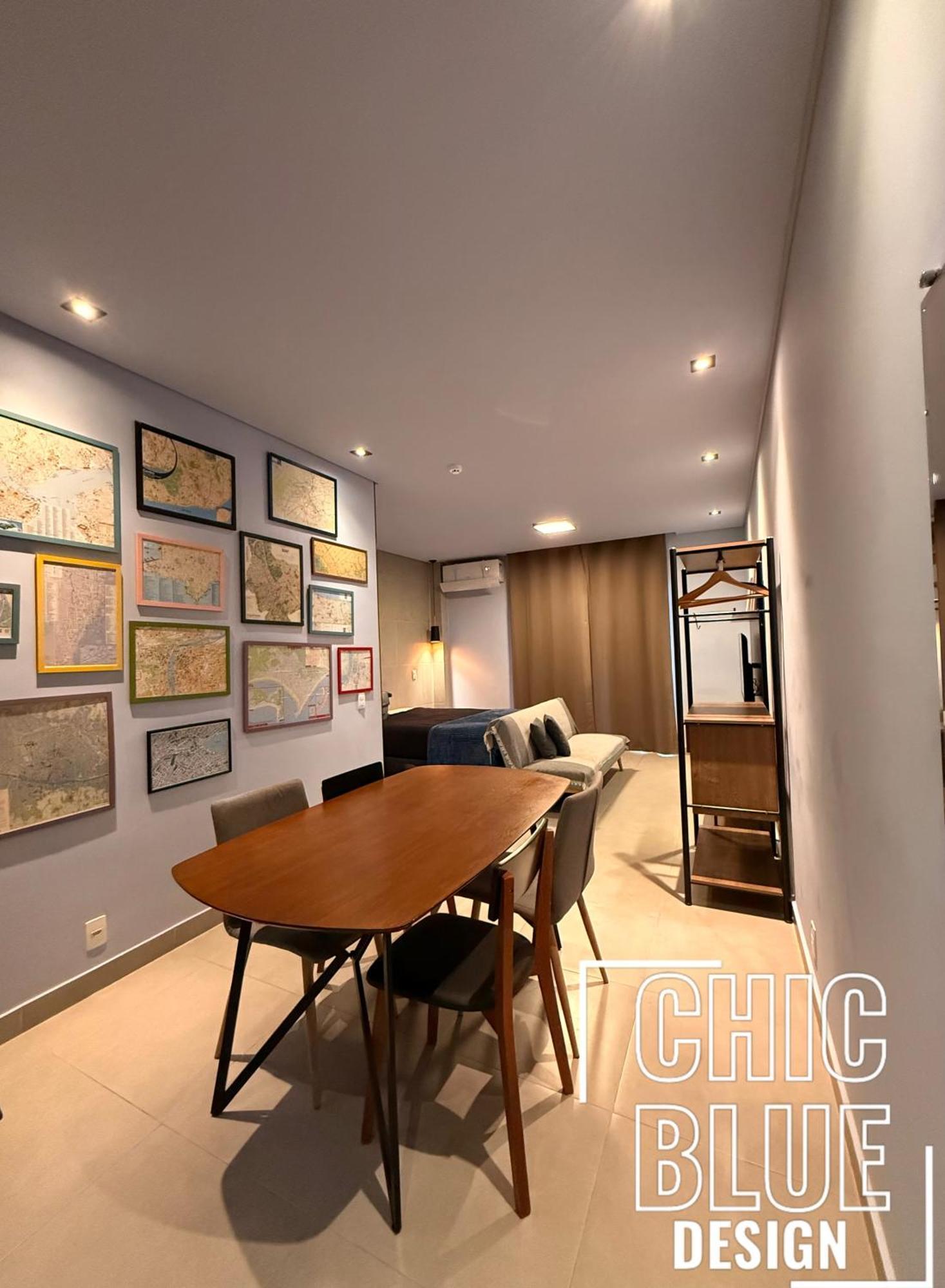 Chic Blue Design Com Vaga De Garagem Daire