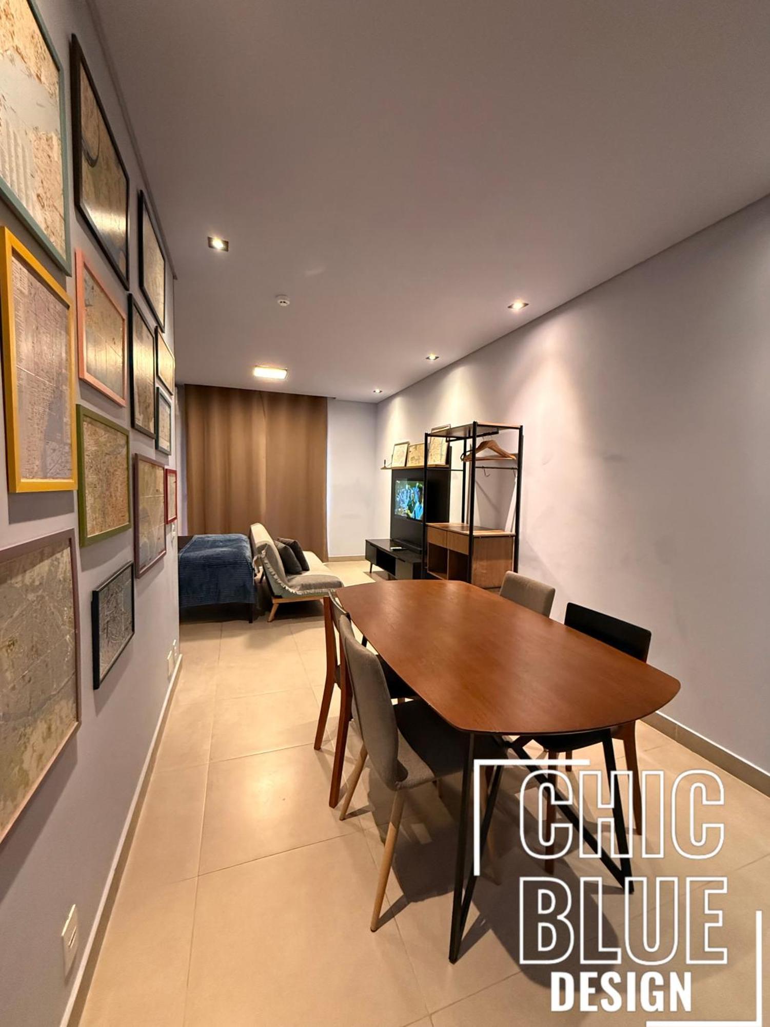 Daire Chic Blue Design Com Vaga De Garagem