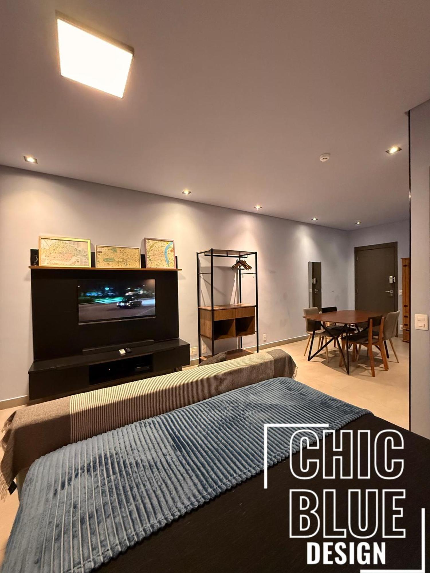 Daire Chic Blue Design Com Vaga De Garagem *