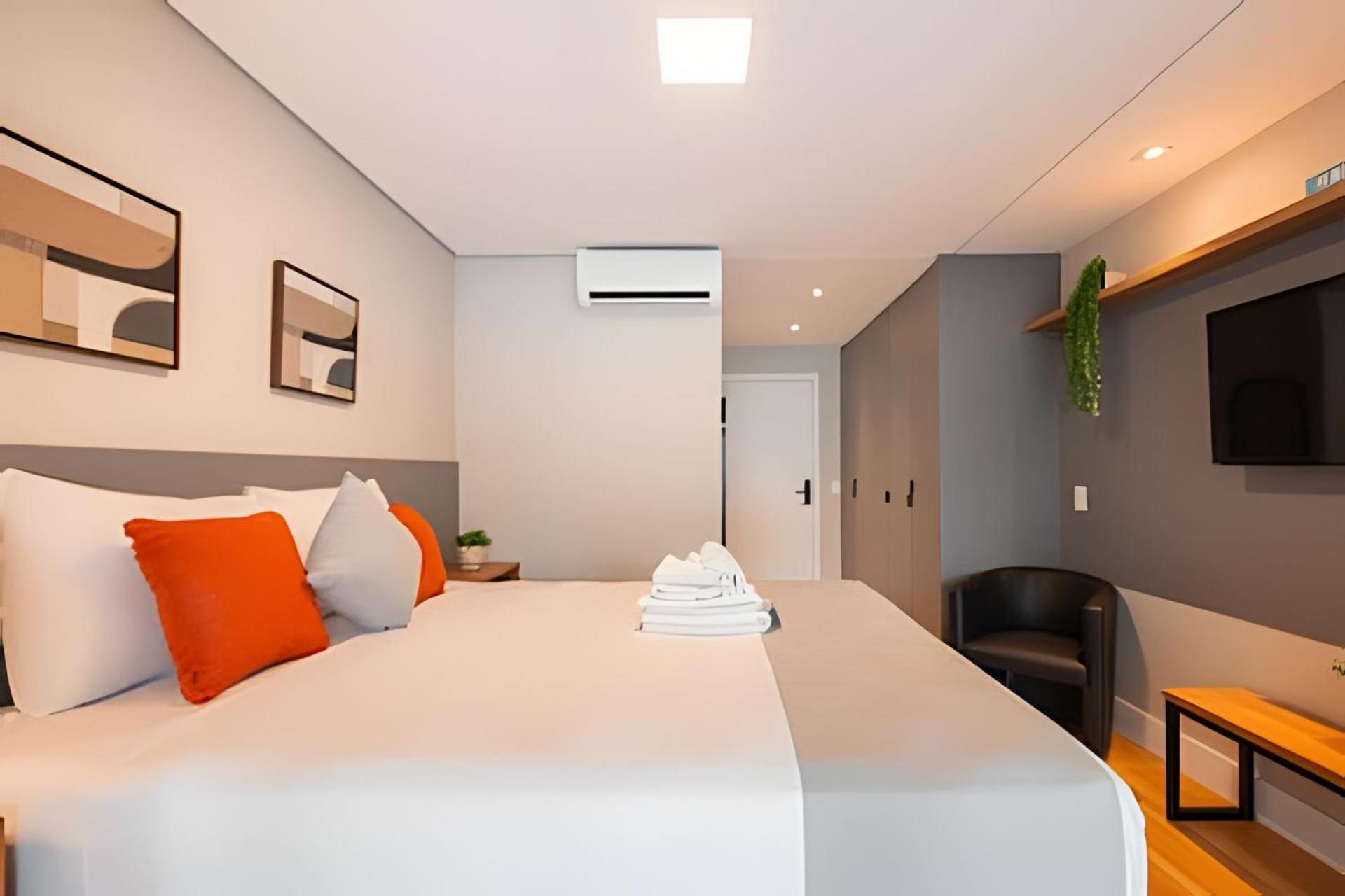 Easy Star - Belo Com Cama Queen No Coracao Do Brooklin - Sc03i Apartment Sao Paulo
