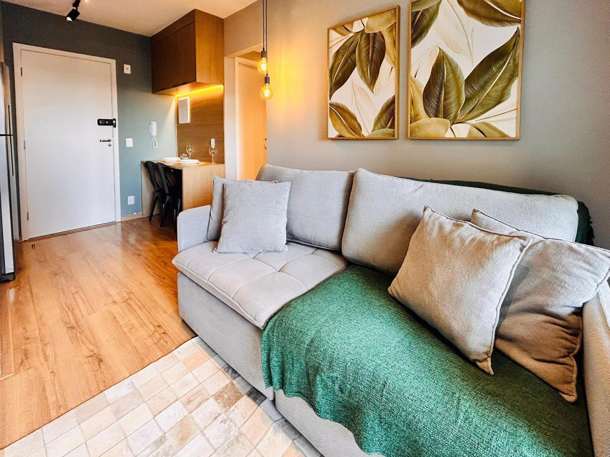 Apartment Harmony Moema: Estilo E Conforto A 300m Do Metro Eucaliptos Sao Paulo