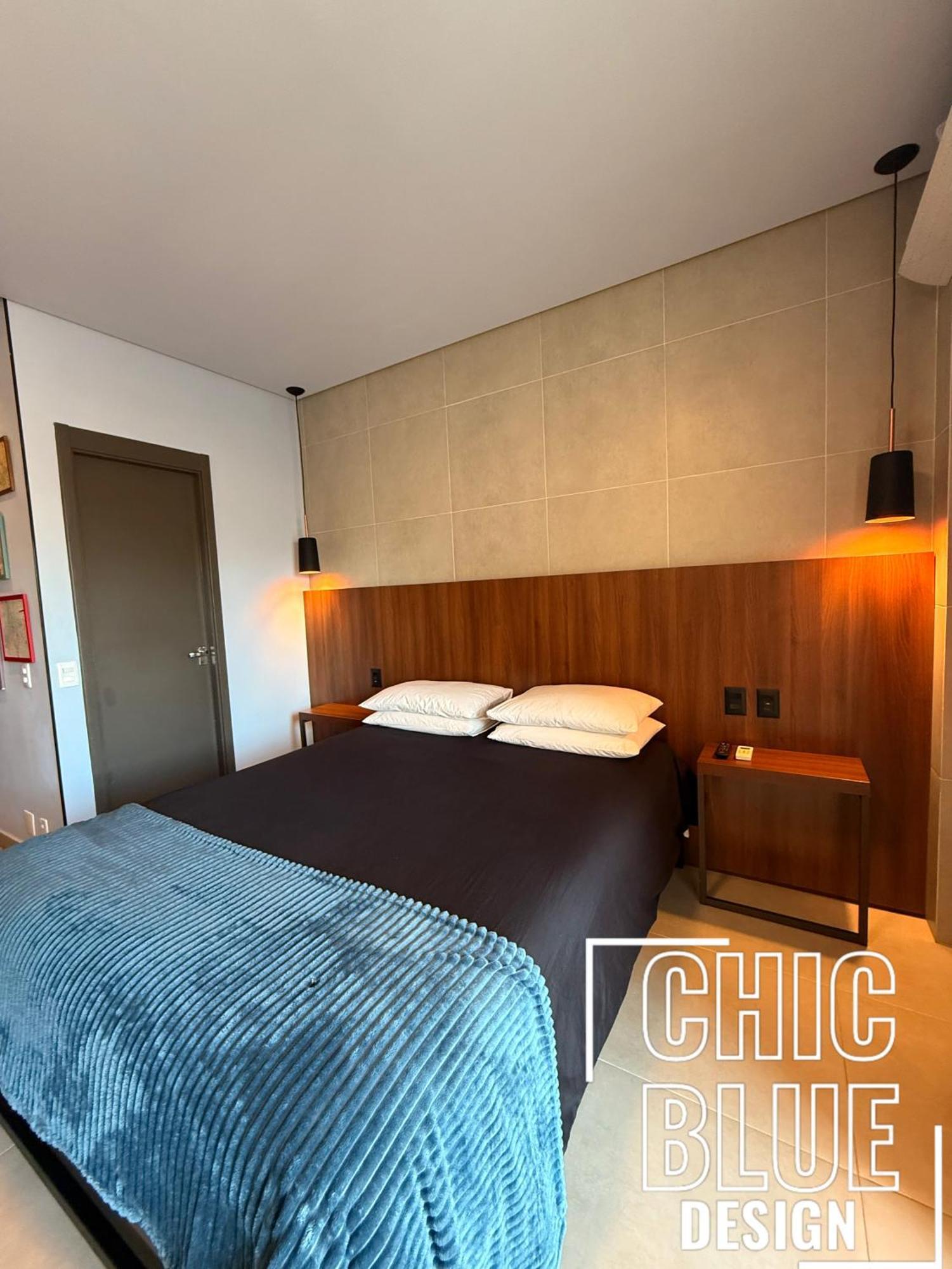 Daire Chic Blue Design Com Vaga De Garagem Sao Paulo