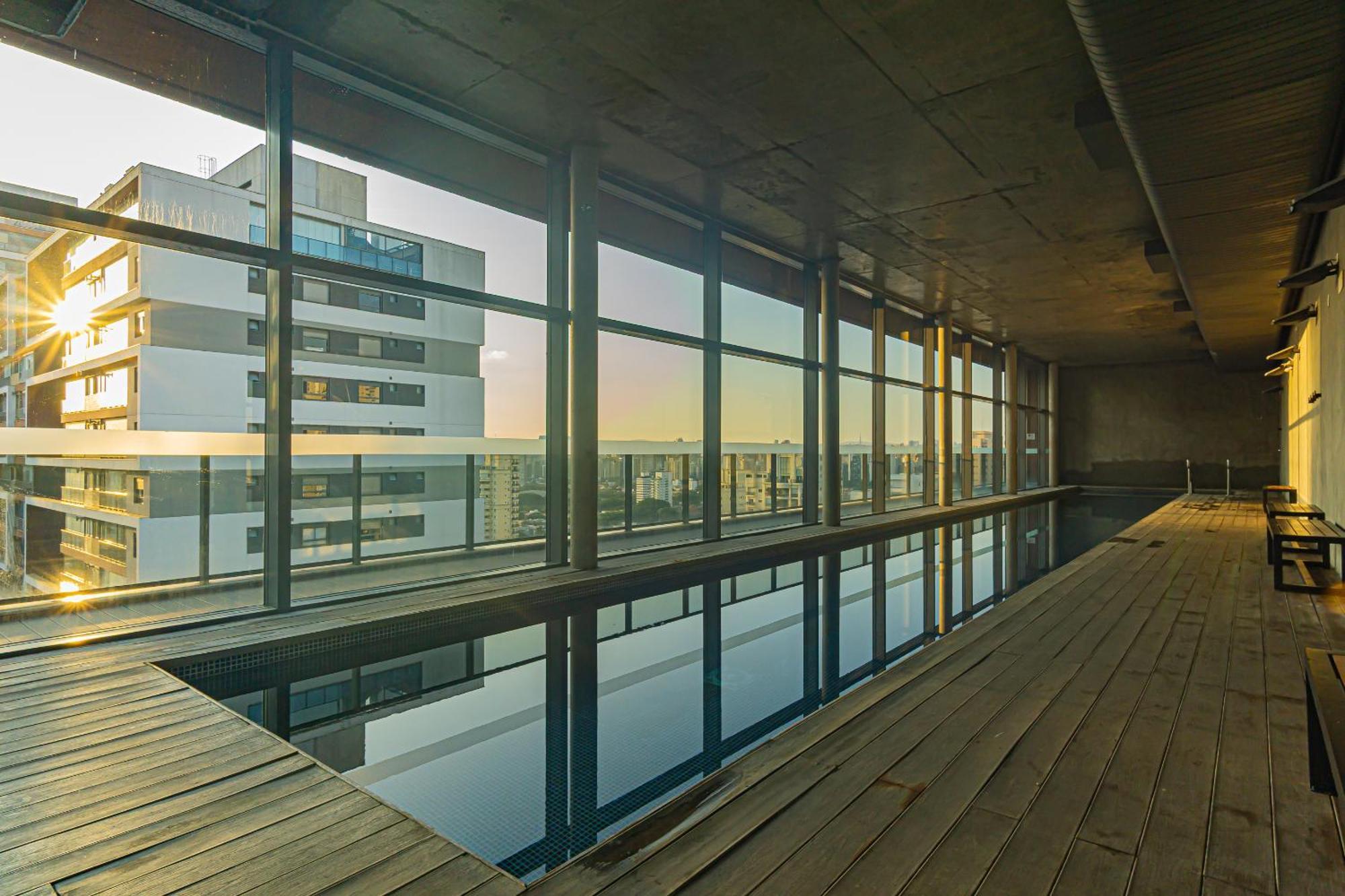 Nude Stay Habitarte Brooklin - Varandao Com Vista Incrivel - Piscina Sauna E Academia - Ate 3 Pessoas Apartment Sao Paulo