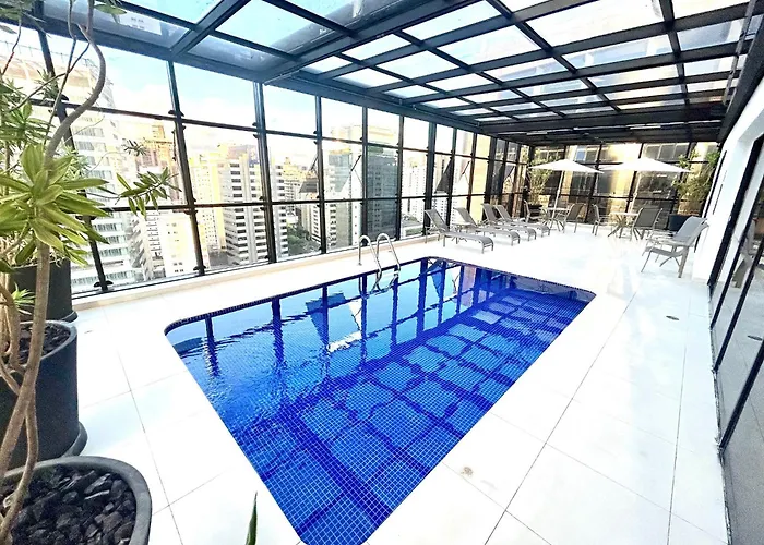 Flat Address Hotel Faria Lima Itaim! Vaga Ar Piscina Academia