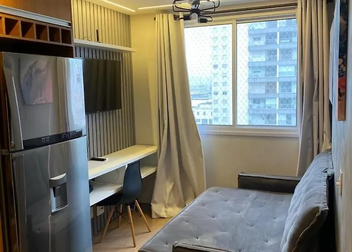 Espacoso II Apartamento Com Piscina - Metro Bras