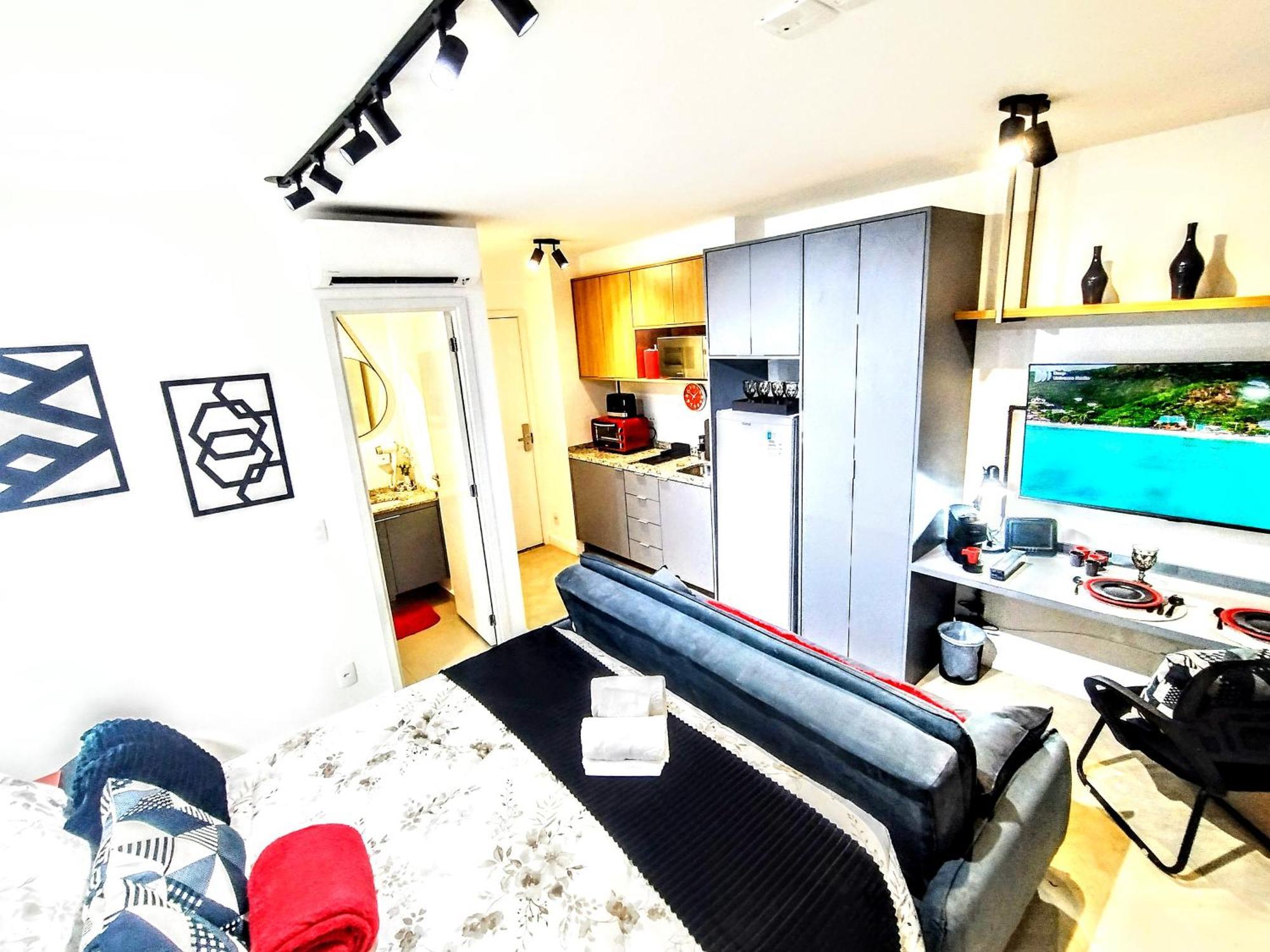 Apart Otel Smart Urban Deluxe Varanda - The Mob One Pinheiros - Black Edition - By Luxxor *