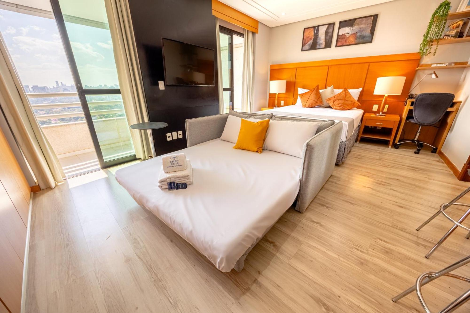 Apartment Easy Star - Charmoso Flat C/vaga No Coracao Do Itaim Bibi - Li01i