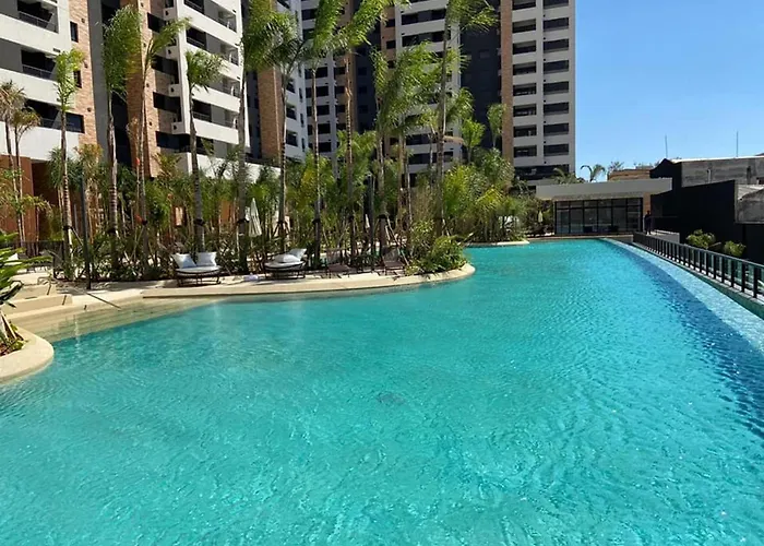 Apto Resort Bras Piscina, Ar-Condicionado