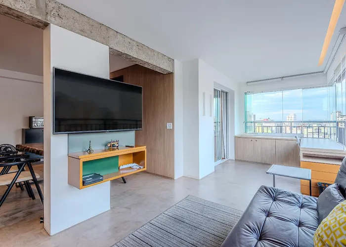 Flat Grande Em Condominio De Luxo - Centro De Sao Paulo