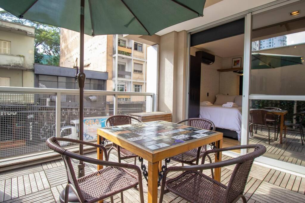 Apartment Bhomy Paulista Com Varanda Na Rua Augusta Au101