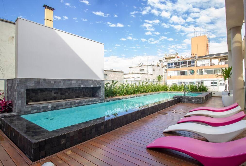 Apartment Bhomy Paulista Com Varanda Na Rua Augusta Au101