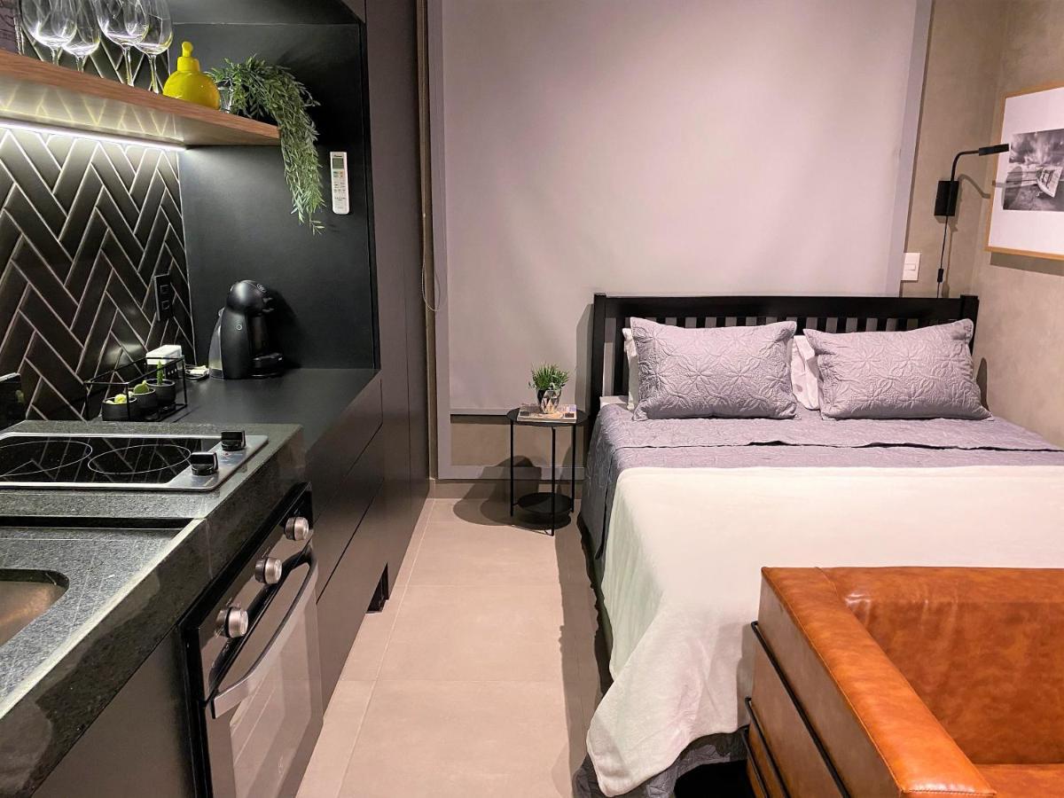 Cama Queen- Loft Super Moderno Na Olimpia * Sao Paulo