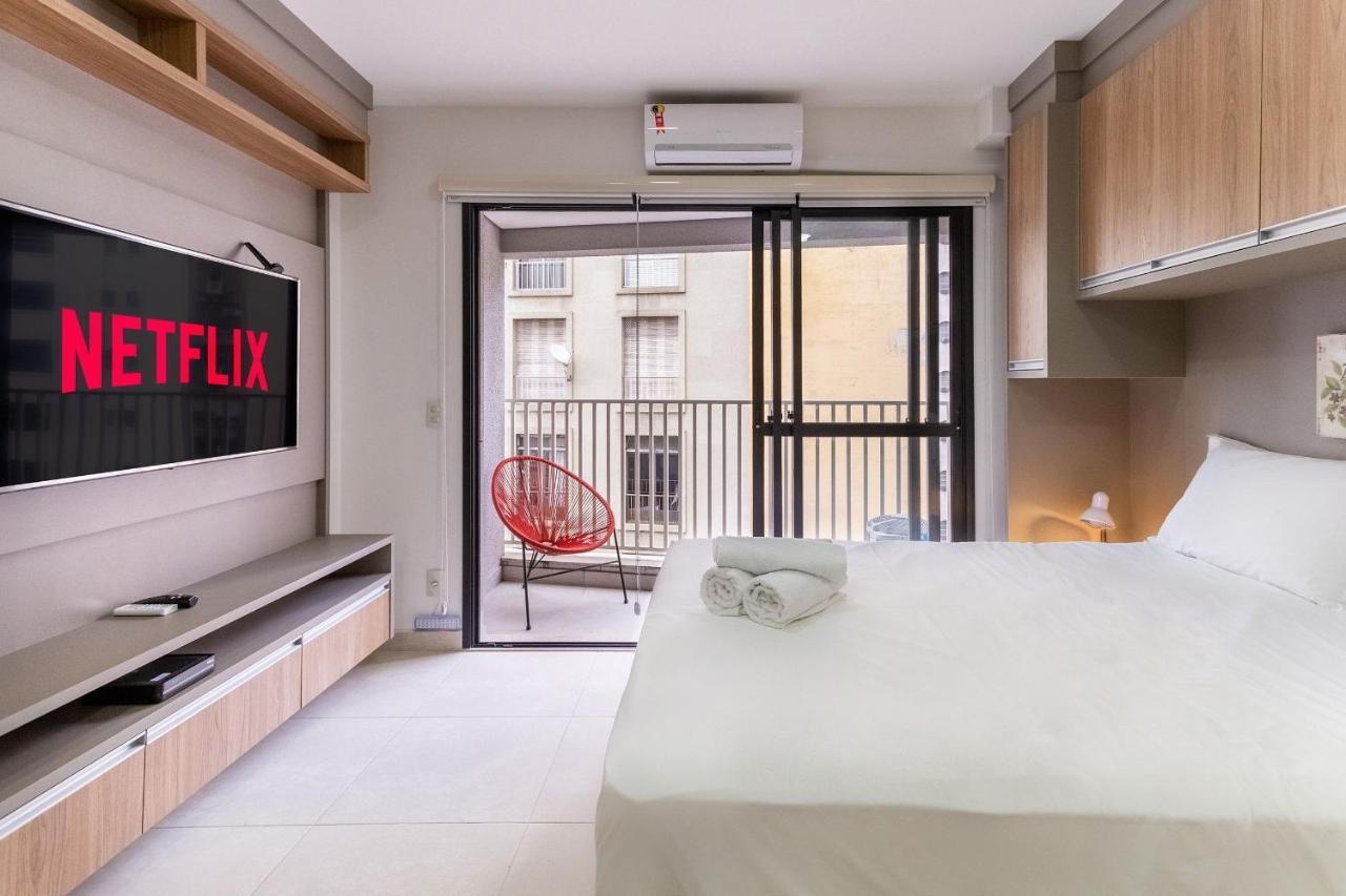 Com Tv Smart Perto Do Metro Republica Apartment