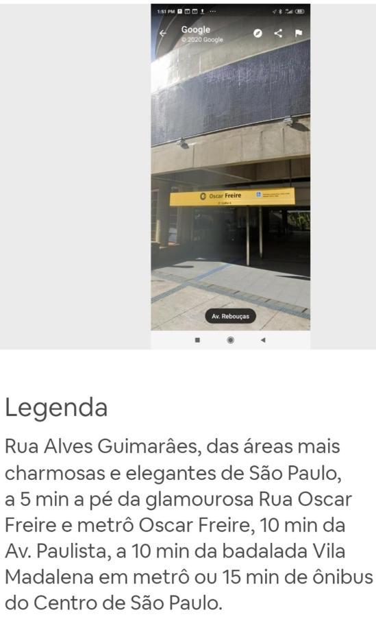 Pansiyon Oscar Freire Paulista Jardins Incor Hc Ate 8