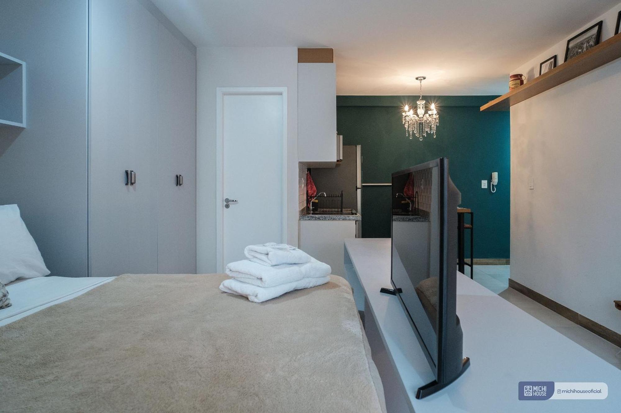 Maravilhoso Studio Metro Republica/lg Arouch Ac/wf Apartemen *