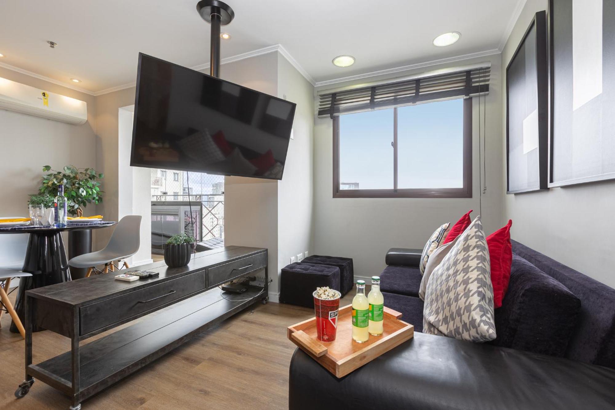 Apartment Easy Star - Lindo Flat Na Olimpia - Yw01g
