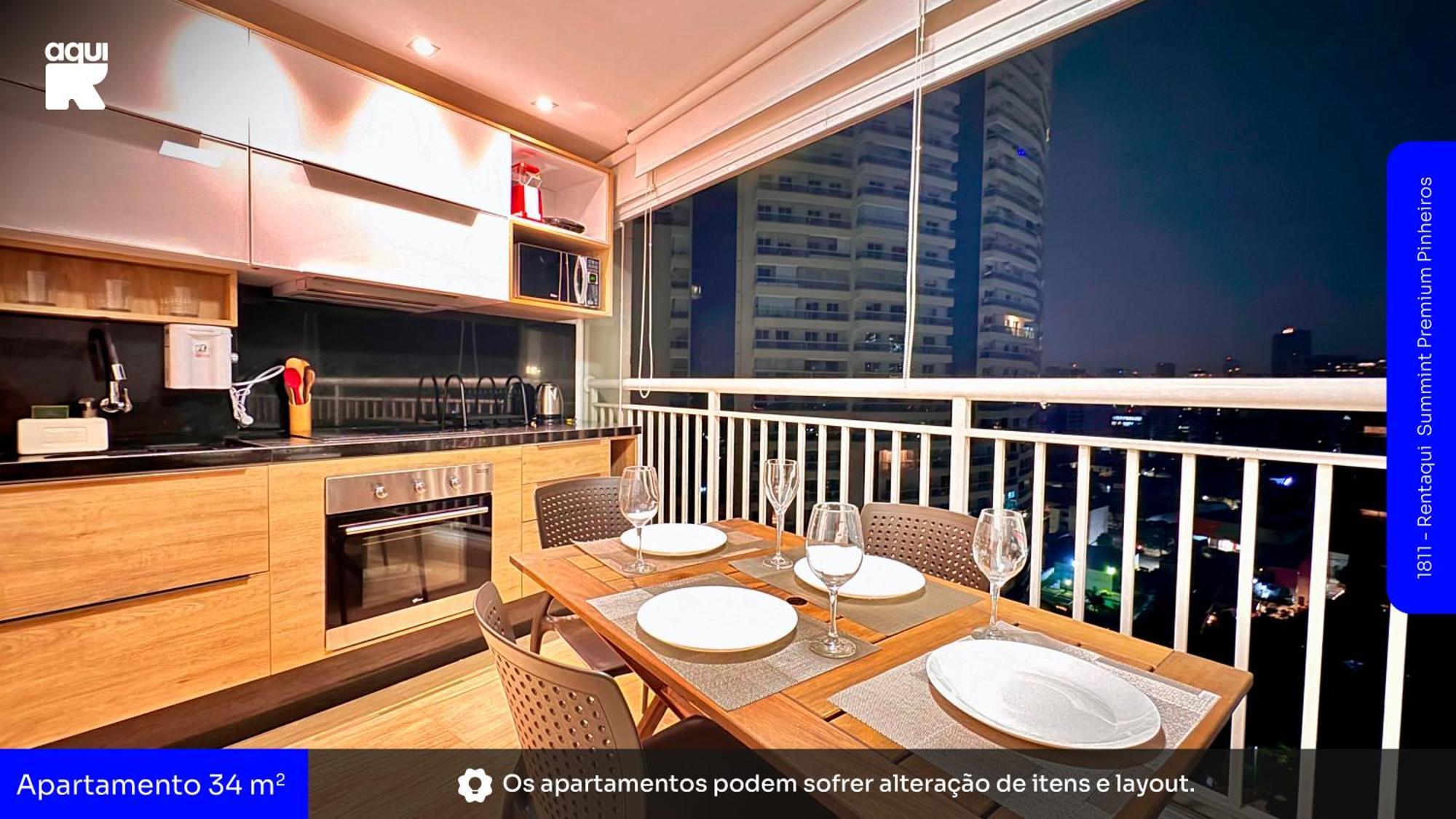 1811 - Rentaqui Summint Premium Pinheiros Apartment Sao Paulo