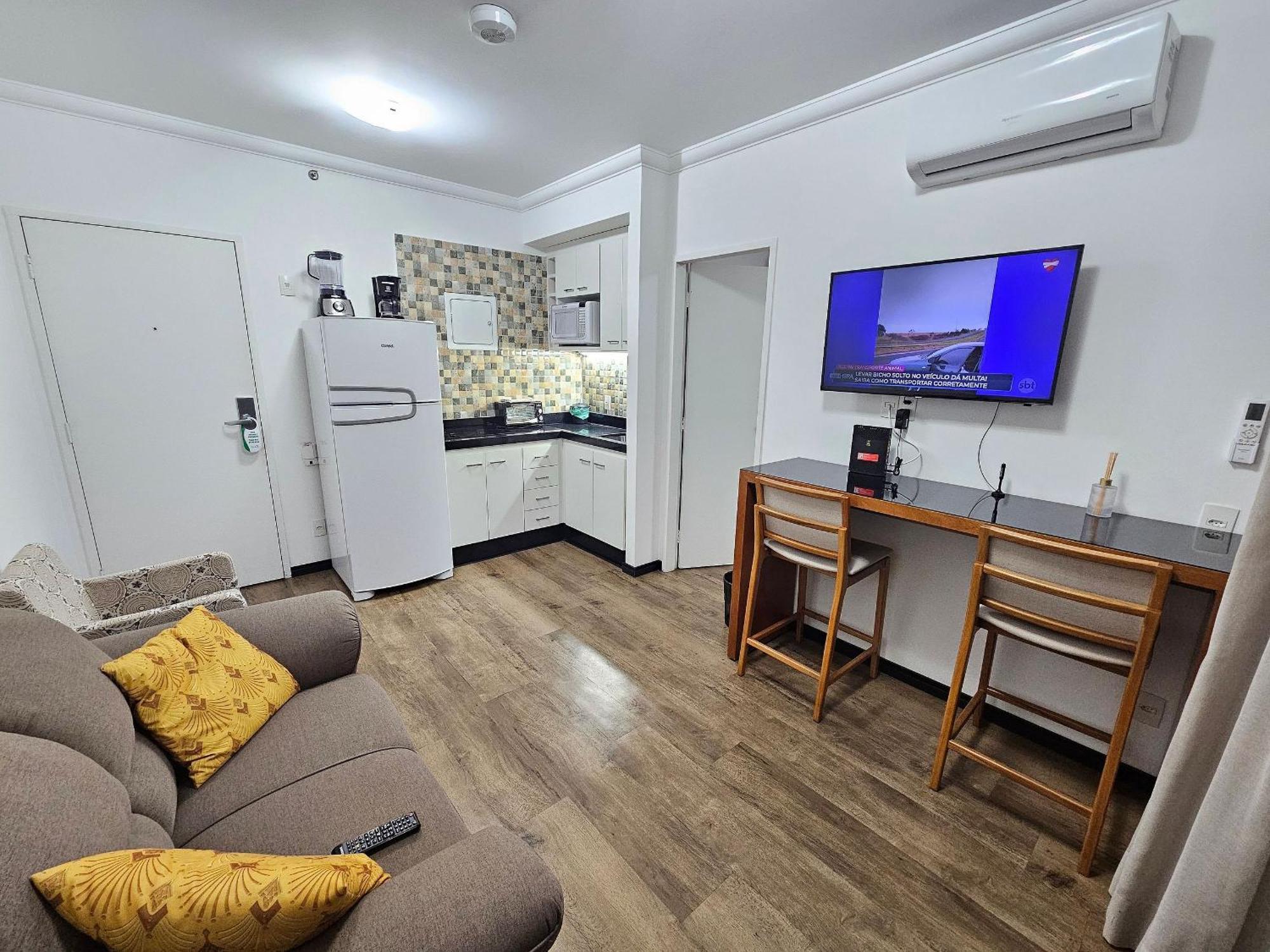 Flat The Palace Com Sala E Cozinha São Paulo
