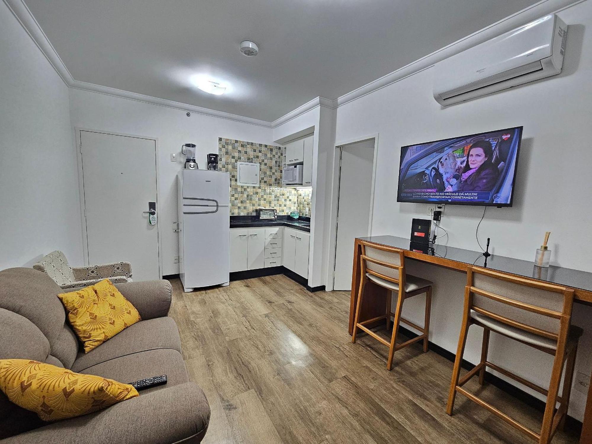Apartamento Flat The Palace Com Sala E Cozinha