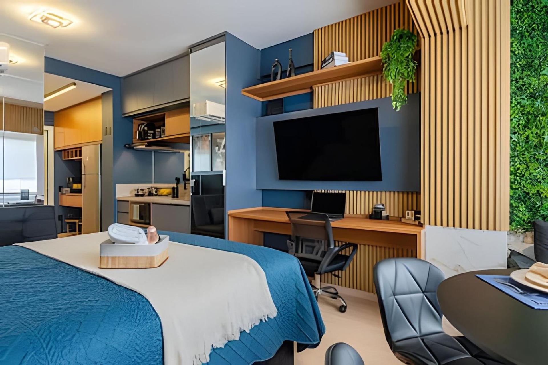 Căn hộ Pinheiros I Faria Lima, Apto Studio, 50m Metro, Piscina, Wi-fi São Paulo