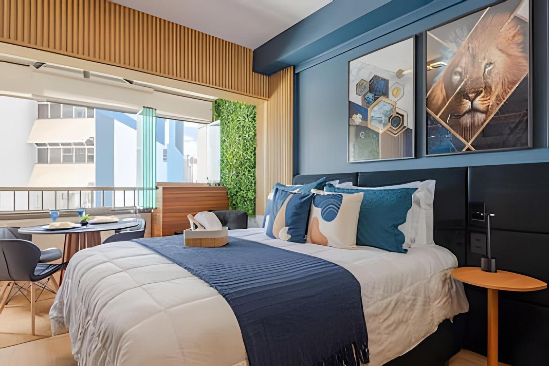 Căn hộ Pinheiros I Faria Lima, Apto Studio, 50m Metro, Piscina, Wi-fi *