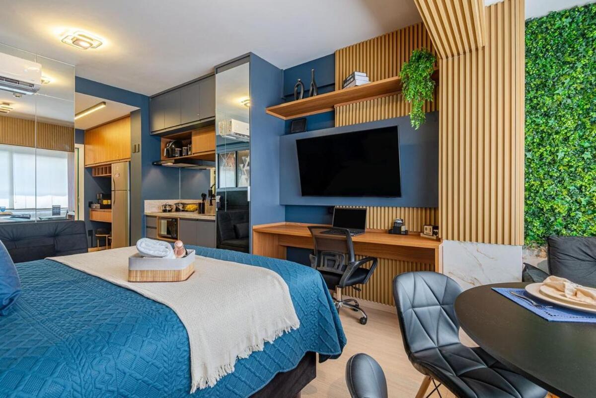Pinheiros I Faria Lima, Apto Studio, 50m Metro, Piscina, Wi-fi Căn hộ São Paulo