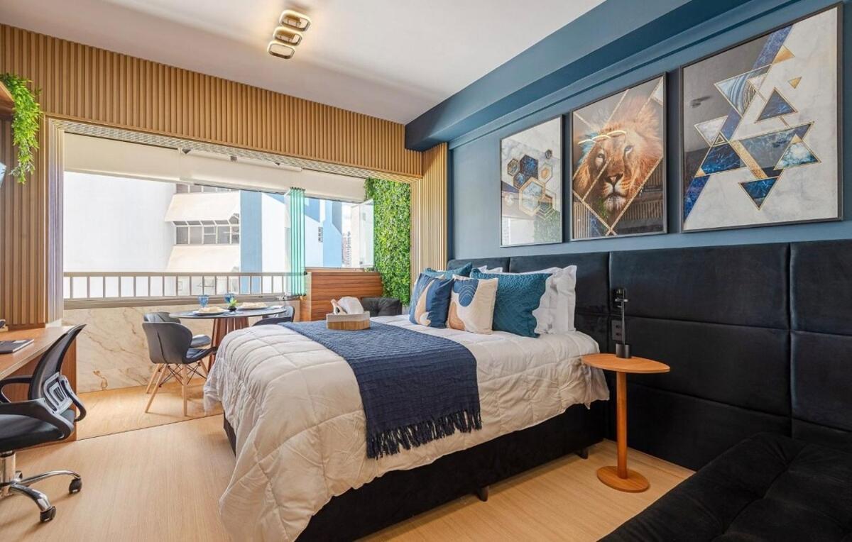 Căn hộ Pinheiros I Faria Lima, Apto Studio, 50m Metro, Piscina, Wi-fi