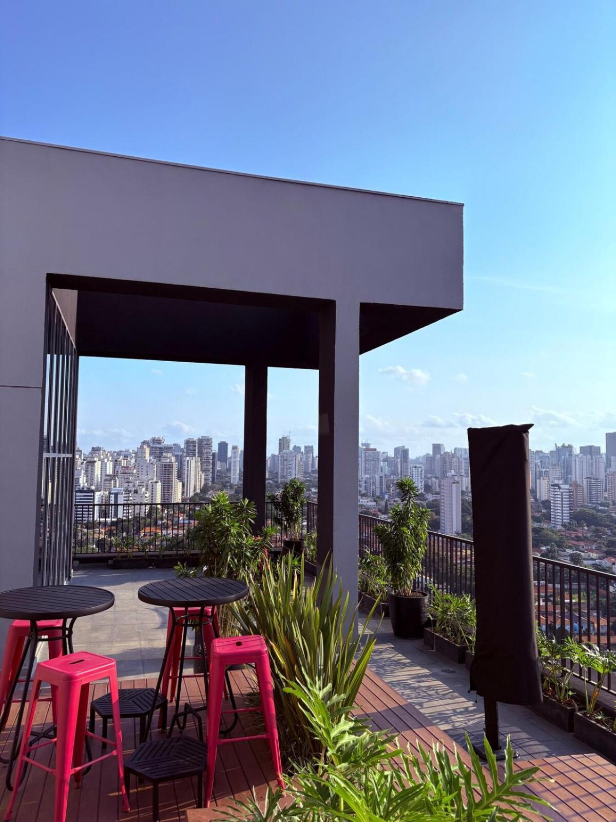 Com Estacao De Trabalho E Vista Proximo A Faria Lima E Congonhas Apartment *