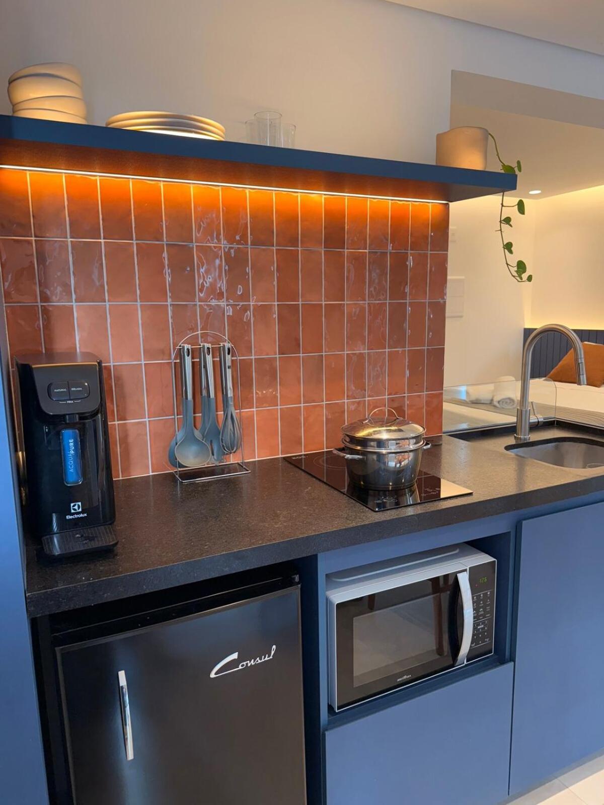 Com Estacao De Trabalho E Vista Proximo A Faria Lima E Congonhas Apartment *