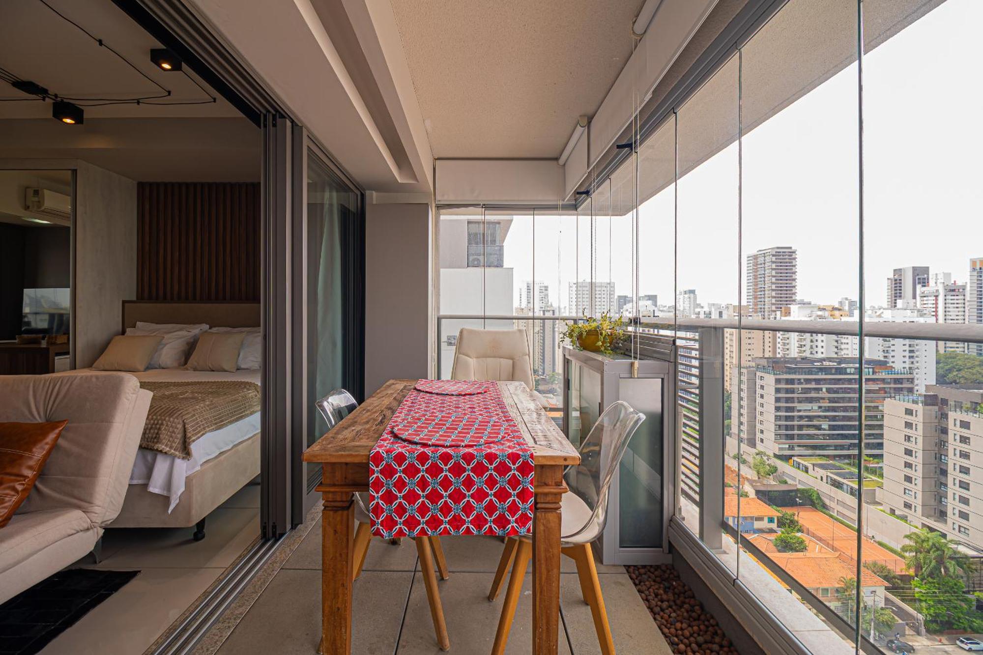 Nude Stay Habitarte Brooklin - Varandao Com Vista Incrivel - Piscina Sauna E Academia - Ate 3 Pessoas * Sao Paulo